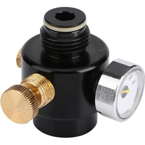 Regulador de presión de CO2 de aleación de acero CO2 y compresor, regulador de presión de aire, regulador de gas 0-300 psi A (1/4)