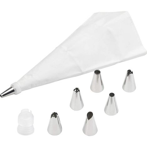 8 Pcs Edelstahl Rohrleitungen Düsen Set Reusable Silikon Kuchen Cookie Dekorieren Tipps