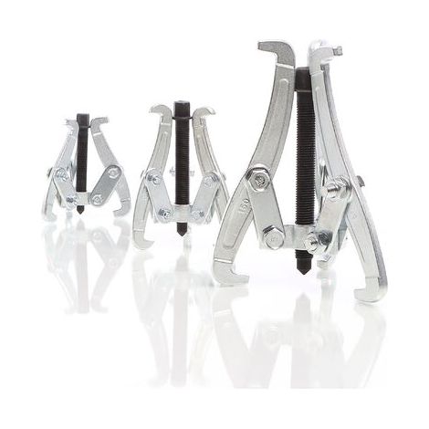 Estrattore a griffe 75/100/150 mm, 3x estrattore professionale per cuscinetti come estrattore interno-esterno, per cuscinetti, ingranaggi, pulegge