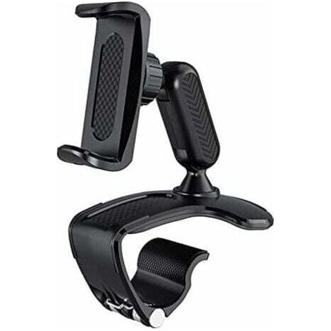 Portable Car Holder, Car Dashboard Phone Holder Car Mobile Phone Holder 360 Rotation Adjustable Visor Rearview Mirror Clip Mount Holder (1/5)