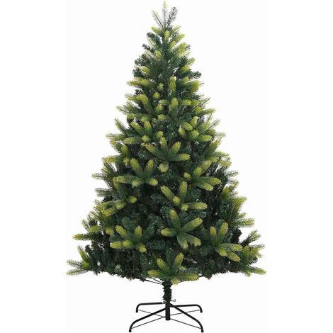 Sapin de Noël Arbre de Noël artificiel à charnières avec support 210 cm (1/5)