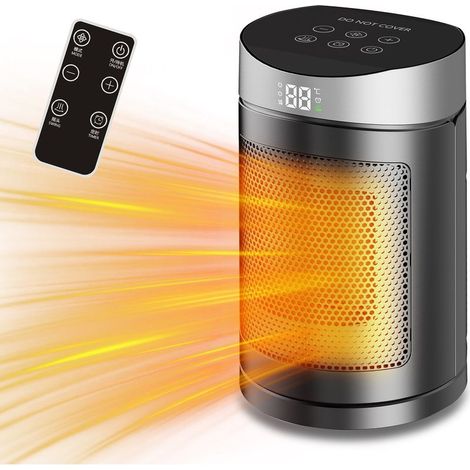 Chauffage d'appoint infrarouge portable 1500W – Chauffage rapide jusqu'à 18m² – Oscillation à 70° – Fonctionnement silencieux – Protection anti-basculement (1/4)