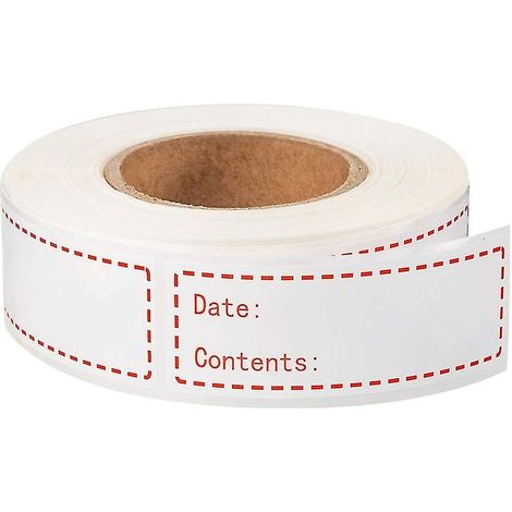 Étiquettes autocollantes amovibles pour réfrigérateur (rouges)