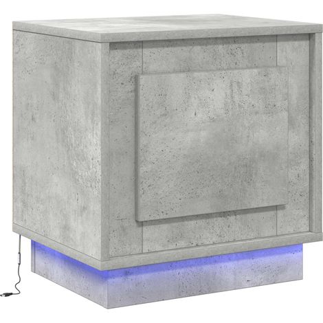 Maison Exclusive - Nachttisch Beton Grau 44 x 34,5 x 45 cm Holzwe
