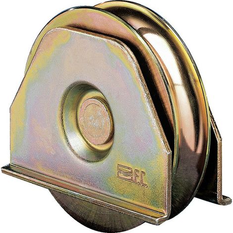 Roue de portail coulissant FRATELLI COMUNELLO 332-140 140 mm Plaque de montage - Pack 2