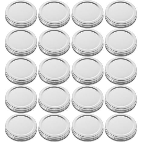 30 couvercles en fer-blanc de 70 mm pour bocaux Mason, large ouverture, pour conservation alimentaire à la maison (1/5)