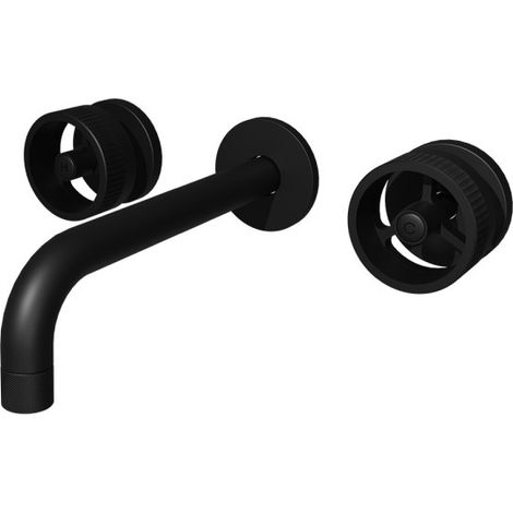 Melangeur Lavabo Mural 180 Rota Black Mat - CRISTINA ONDYNA RT24213