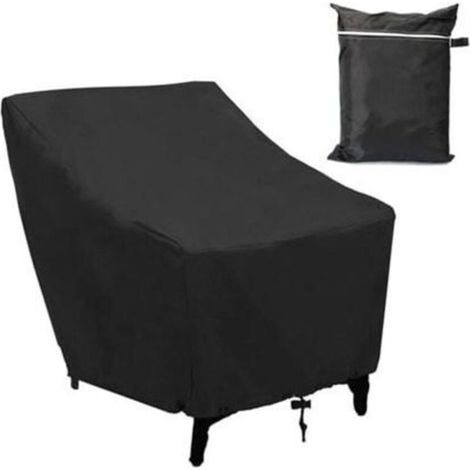 Waterproof 210D Anti-UV Windproof Garden Armchair Cover, 70x79x102cm with Cord and Label