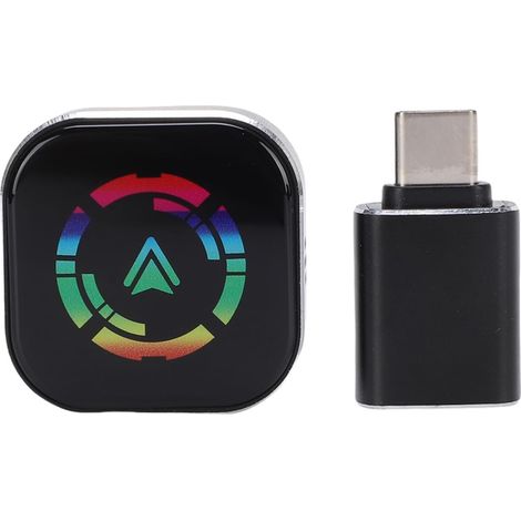 2 en 1 Adaptateur sans Fil avec Connexion Automatique, Mises à Jour Logicielles en Ligne, Adaptateur de Voiture câblé vers Le Fil, Prise en Charge de, Auto (1/5)