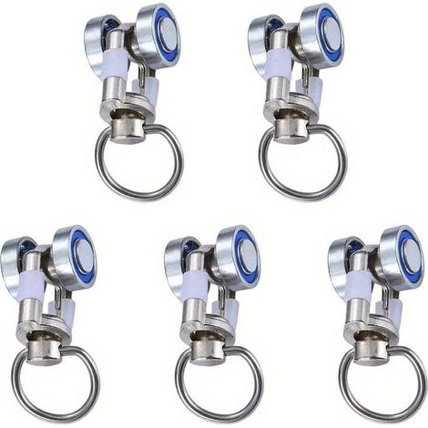 Roulettes pour rideaux, roulettes métalliques pour rideaux, roulettes pour tringles à rideaux, accessoires pour rideaux (1/5)