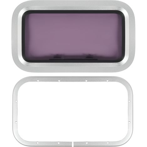 Hublot marin rectangulaire, ouverture interne, trappe de Ventilation, pour bateau, Yacht, camping-car, 429x171mm (1/5)