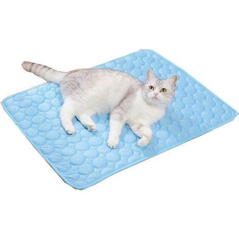 Alfombrilla refrescante para mascotas, apta para perros y gatos, universal, para sofá, no requiere agua, lavable, de seda helada, 70x55cm.