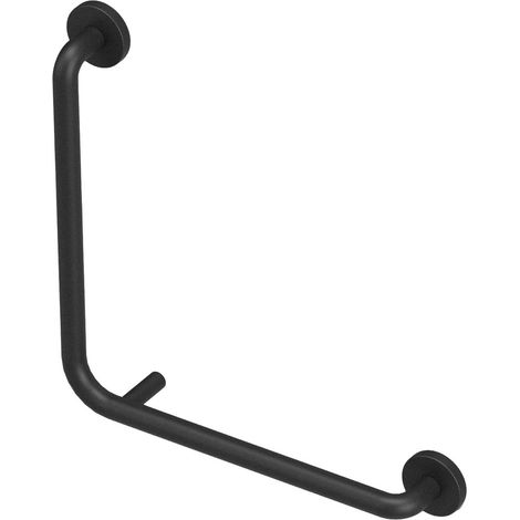 COSMIC Grab rail 40cm, Elbow shape, Matt Black up to 150kg, ARCHITECT Collection