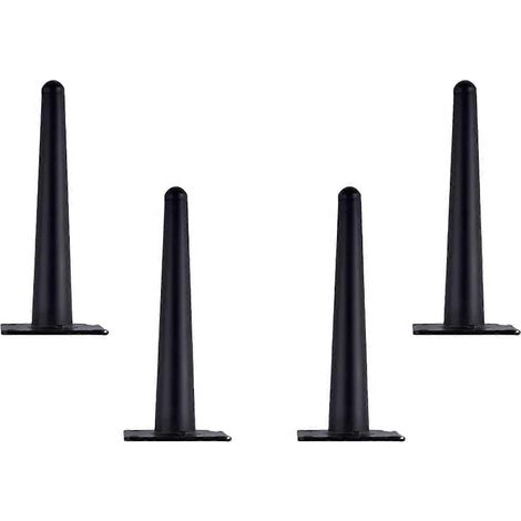 Quatre pieds de meubles fuselés de 17 cm, remplaçables par des pieds de table en métal, adaptés aux canapés, armoires, cuisines, salles de bains, etc. (1/5)