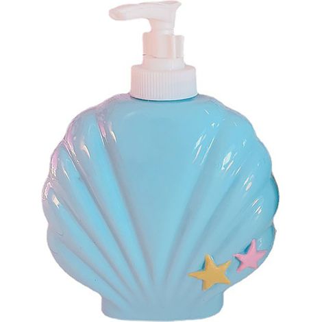Distributeur de Gel Douche Rechargeable - Bouteille Pompe pour Voyage - Coquillage - ABS Alimentaire - 1 Unité (1/5)