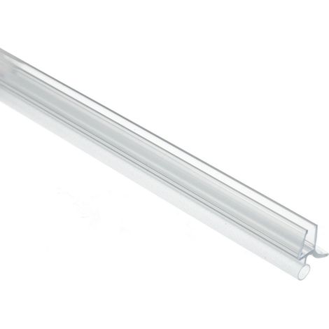 Le Sanitaire – Joint universel pour portes de douche 6-8 mm – Lèvre ronde prolongée – Prétraité fongicide – Installation sans perçage
