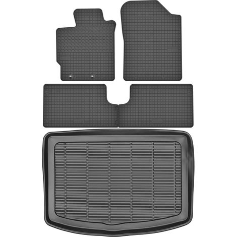 Toyota Yaris III Schrägheck (2012–2019) – SET: Gummifußmatten + Kofferraummatte