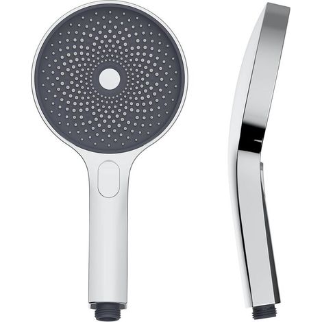 130-mm-Handbrausekopf aus Chrom – 3 Strahlarten, Premium-Komplettset fürs Badezimmer