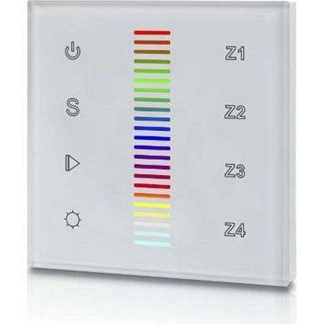 Interruttore tattile RGB 12-24V-DC (4 zone) DALI RGB TOUCH