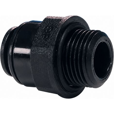 Raccordo maschio 20 x 27 ( 3/4 ), per tubo da 10 mm, acetale nero