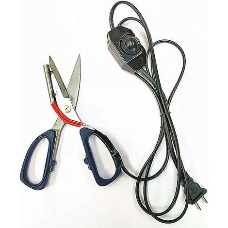 Elektrothermische Edelstahlschere 220V Heizschere Beheizte Schneideschere FÜR Gardinen und Vliesstoffe (1/4)