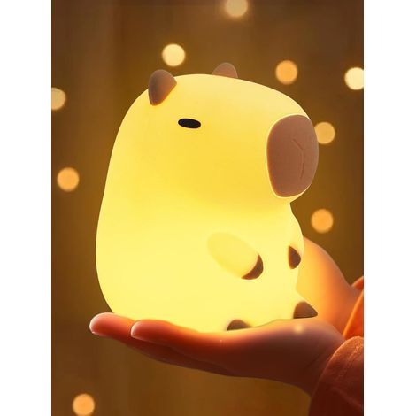 Capybara Night Light - Adorable Gift. Decorate your child's room with these cute silicone Capybara night lights - for children and toddlers (1/5)