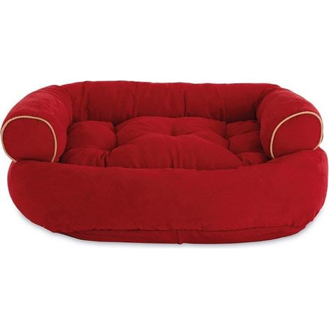 Canapé pour chien en mousse à mémoire de forme, lit pour animaux de compagnie, pour dormir, jouer, doux et confortable, rouge XL (1/5)