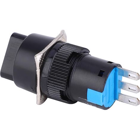 Sélecteur rotatif rond avec trou de montage de 16 mm, compatible avec une alimentation de 250 V CA et 3 A. (1/5)