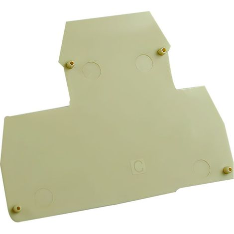 Plaque d'extrémité beige pour borne à deux étages ERD2.5 et ERD4 - IMO
