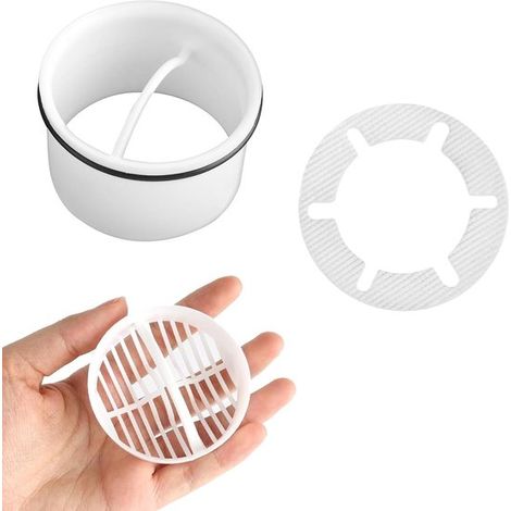 Colador de ducha para cabello - atrapacabellos y filtro de desagüe - 1 pieza - silicona (1/5)