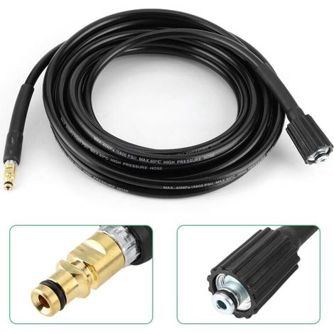 40 MPa/5800 PSI Hochdruck-Reinigungsschlauch aus Gummi für Kärcher K2, K3, K4 und K5, 15 Meter/49,2 Fuß (1/4)