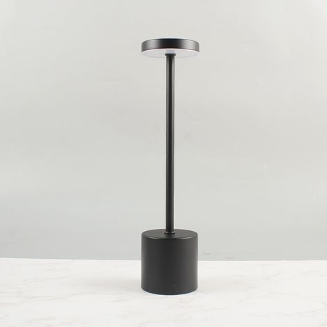 Lampada da comodino LED touch wireless, lampada da tavolo ricaricabile tramite USB da 800 mAh, potente lampada da scrivania a batteria, 3 temperature di colore, per comodino, ufficio, ristorante, este