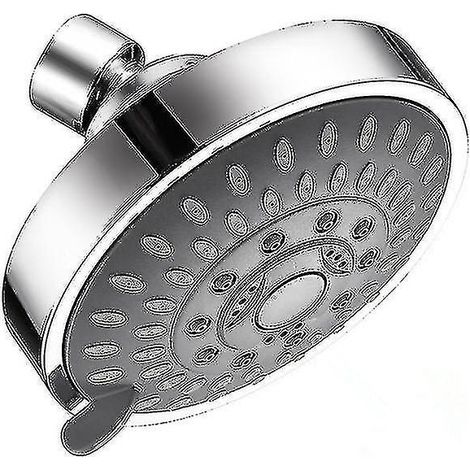 Pommeau de douche haute pression 4 pouces à 5 jets réglables pour salle de bain (1/5)