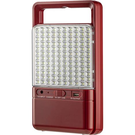 Emergencia portátil LED STAD multifunción, rojo, Blanco frío (1/4)