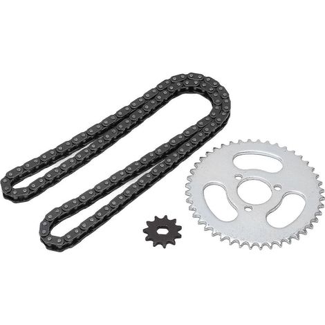 Kit de remplacement de chaîne et pignon avant et arrière T8F haute performance pour karts, quads et mini-motos modifiés (1/5)