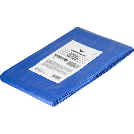 Bâche résistante et imperméable, œillets tous les mètres, 70 g/m², 4 x 5 m, Vorstahl (1/5)