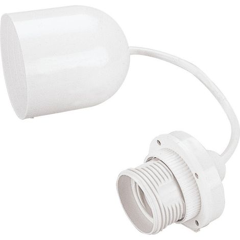 poly pool - punto luce da soffitto con 80 cm di cavo e portalampada e27 bianco
