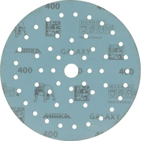 Disco de lija GALAXY Grip Multifit 150mm K.400 para madera/metal/laca/plástico.