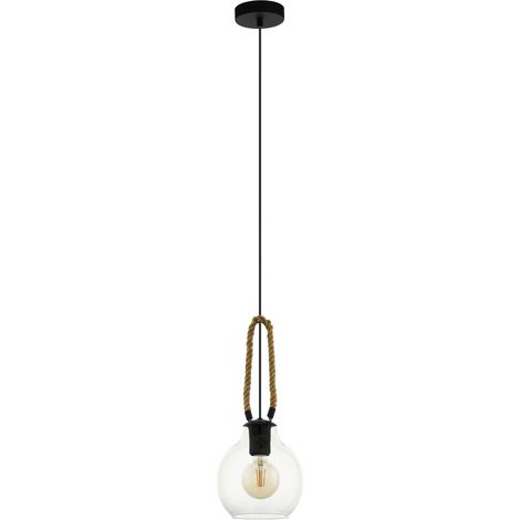 Suspension luminaire Roding, lustre chambre vintage, plafonnier salon (1/4)