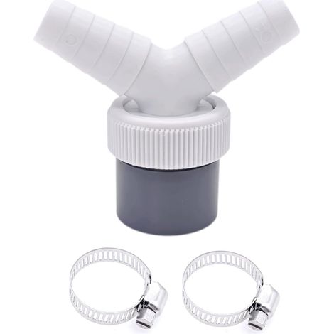 Adaptateur Double Évacuation Machine à Laver et Lave-Vaisselle en Y (1/5)