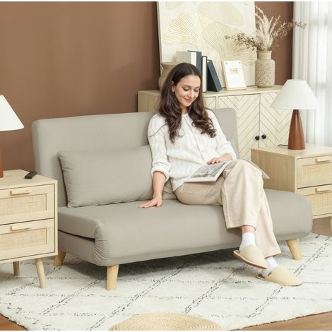 Sofá cama 3 en 1 reclinable para espacios pequeños OKMYHOME (1/3)