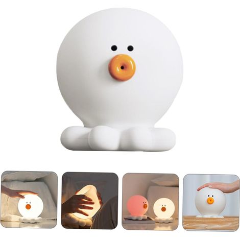Petite Pieuvre Pat Lumière Chambre Veilleuses Pieuvre Veilleuse Silicone Lampe De Chevet Silicone Veilleuse Lampes De Table Sans Fil Rechargeable Silicone Pieuvre Lumière 7 Couleurs (1/5)