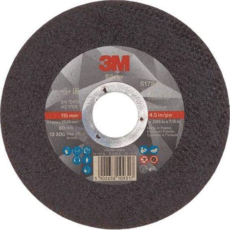 DISCO CORTE SILVER T42 51801 125X2,5 (1/2)