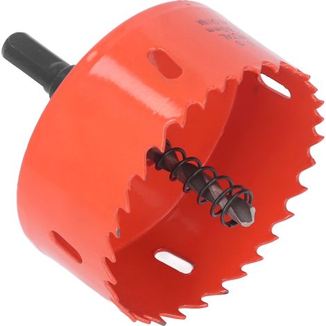 Scie cloche HSS avec mandrin 80 mm, denture acérée, pour le perçage de métaux tendres et de bois. (1/5)