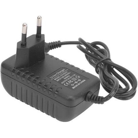 Cargador de batería de litio con enchufe europeo, 100-240 V, 25,2 V, 1 A, AC50/60 Hz, adaptador de carga ignífugo. (1/5)