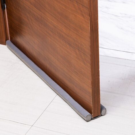 Boudin de Porte 93 cm, Joint de Porte Boudin de Porte avec Double Joint Boudin de Porte pour Bloqueur de Bruit de Porte Boudin de Porte Coupe-Vent et Bouchon de Ventilation de Porte, Gris