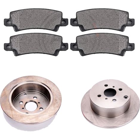 KIT FRENI POSTERIORI compatibile con TOYOTA COROLLA (E12) - DISCHI + PASTIGLIE OEM: P 83 065 / 17457 , 17517 /SOSTITUZIONE DIRETTA/BASSA POLVERE/SILENZIOSO
