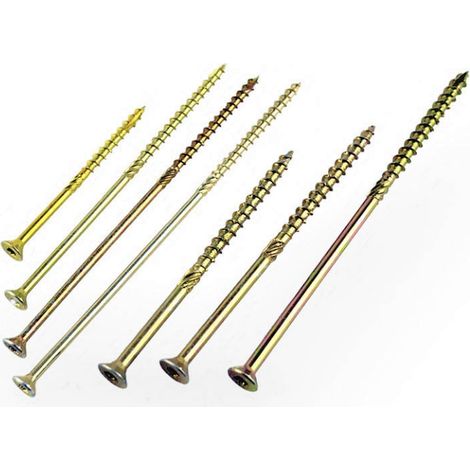 Lot de 200 vis à bois pour menuiserie, tête fraisée, TX30 - 6x60 mm (1/5)