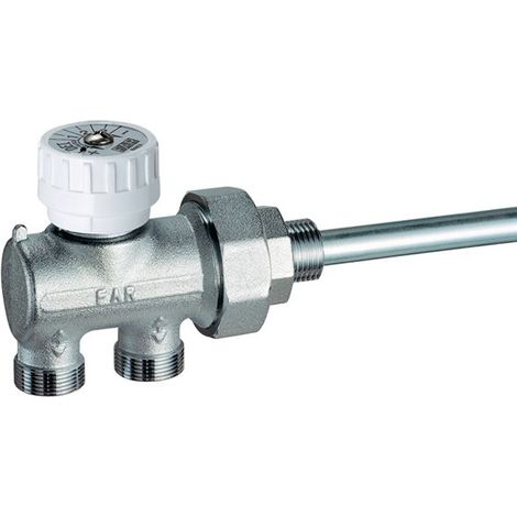 FAR 1450 Valvola Monostile Cromata Ø1/2" Per Rame Con Sonda Ø12 - 1450 1212 (1/3)