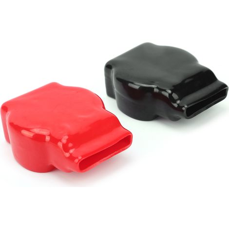 Caches-bornes batterie positif négatif capuchons protection universels voiture moto camion (1/5)
